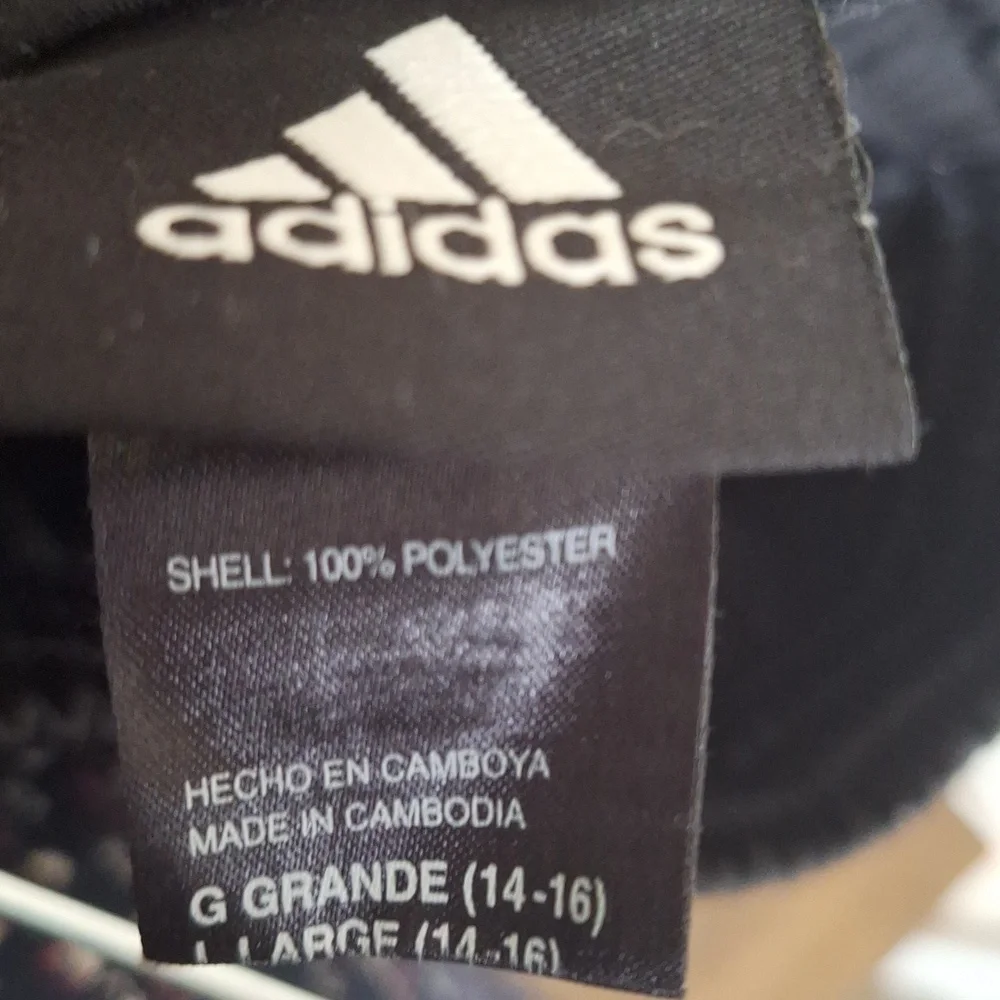 Adidas Boys Black Athletic Pants Size L